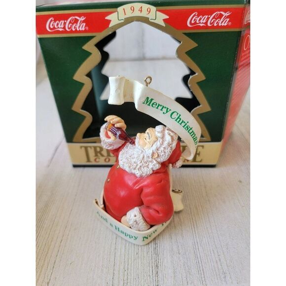 Coca-Cola Merry Christmas and Happy New year 1949 trim a tree ornament Xmas - Picture 2 of 9